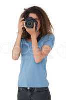 Portrait of a female photographer