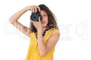 Portrait of a female photographer