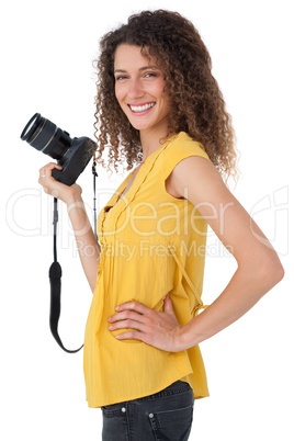 Portrait of a female photographer