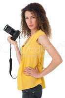 Portrait of a female photographer