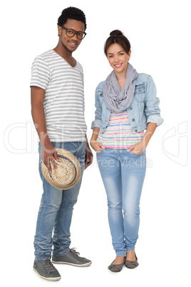 Portrait of a smiling cool young couple