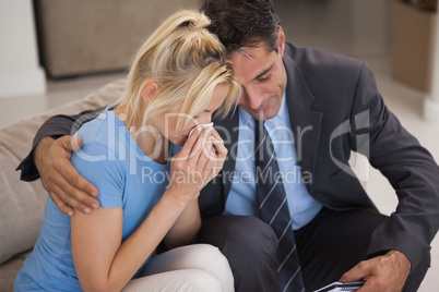 Young woman in meeting with psychologist