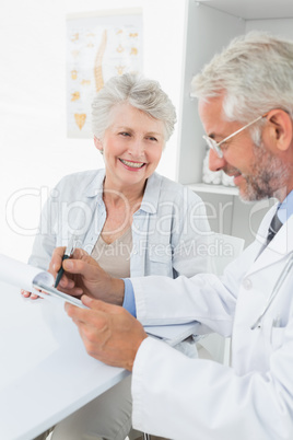 Female senior patient visiting a doctor