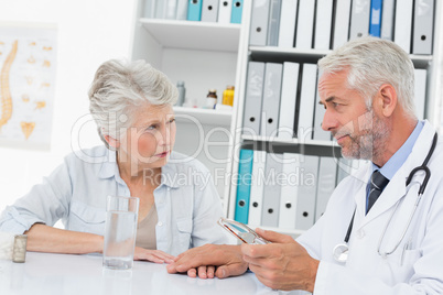 Female senior patient visiting a doctor