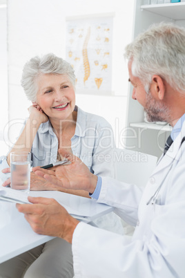 Female senior patient visiting a doctor