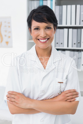 Portrait of a smiling confident female doctor