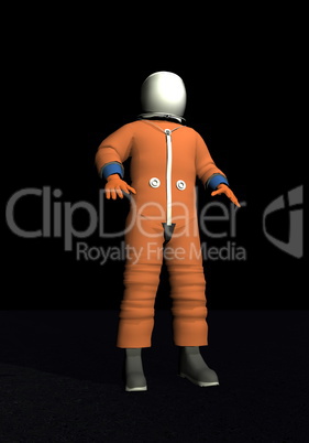 advanced crew escape space suit - 3d render