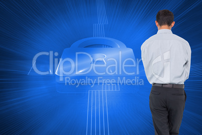 Composite image of asian businessman