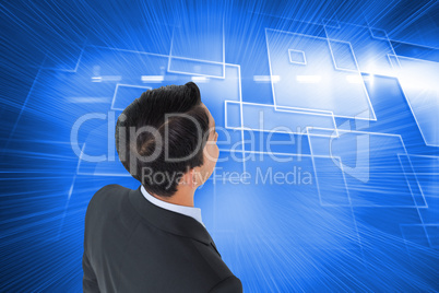 Composite image of asian businessman