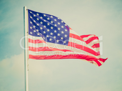 Retro look USA flag