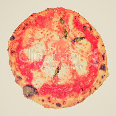 Retro look Pizza Margherita