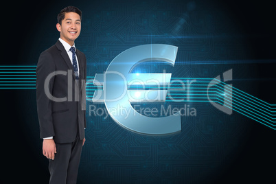 Composite image of smiling asian businessman