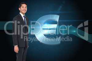 Composite image of smiling asian businessman