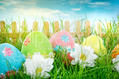 decorated easter eggs