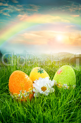 decorated easter eggs