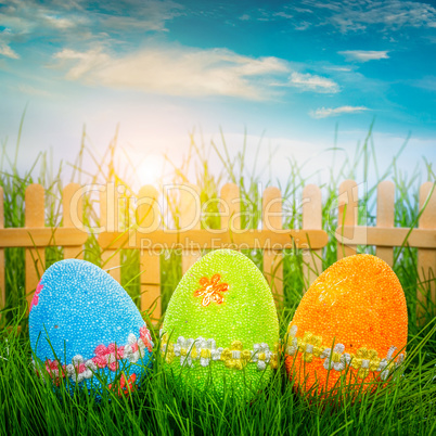 decorated easter eggs