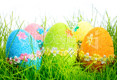 decorated easter eggs