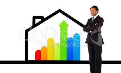 Composite image of businessman with folded arms Composite image of businessman with folded arms
