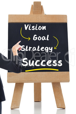 Composite image of businesswoman pointing somewhere Composite image of businesswoman pointing somewhere