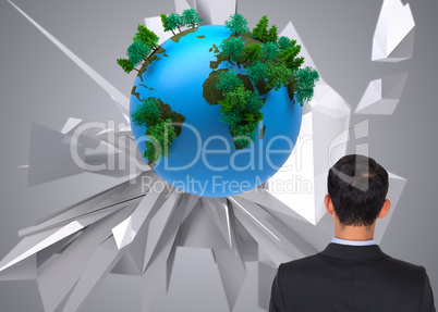 Composite image of asian businessman