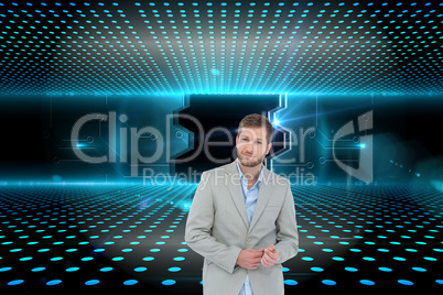 Composite image of suave man in a blazer