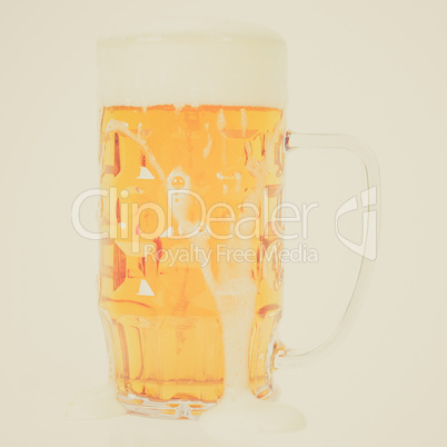 Retro look German beer glass