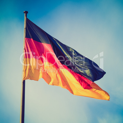 Retro look German flag