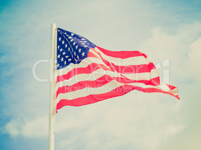 Retro look USA flag