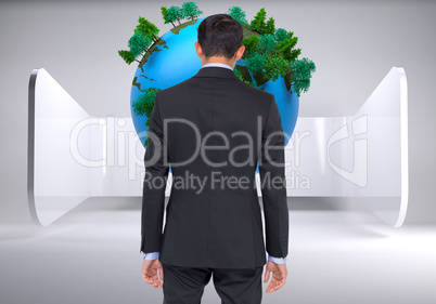 Composite image of asian businessman