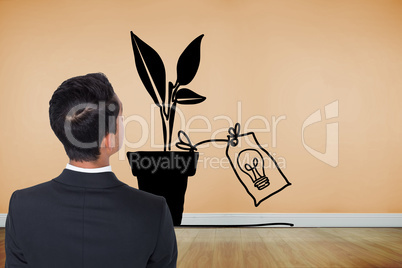 Composite image of asian businessman