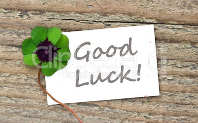 good luck