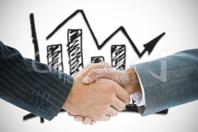 Composite image of business handshake