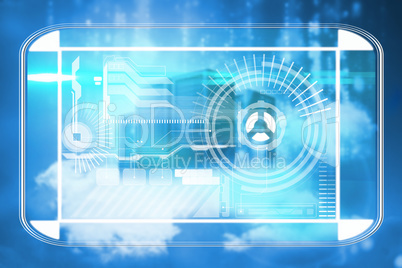Composite image of business interface