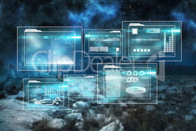 Composite image of business interface