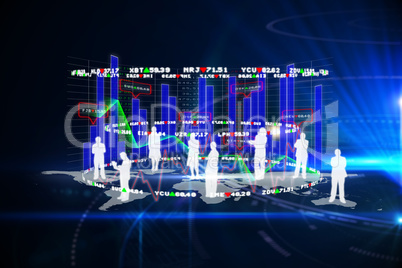 Composite image of business interface