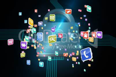 Composite image of colourful computer applications Composite image of colourful computer applications