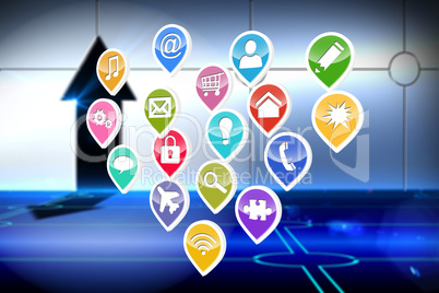 Composite image of colourful computer applications Composite image of colourful computer applications