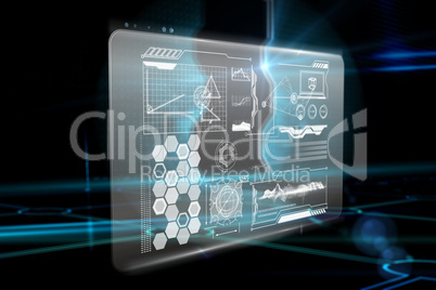 Composite image of technology interface