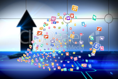 Composite image of colourful computer applications Composite image of colourful computer applications