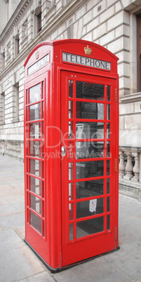 London telephone box