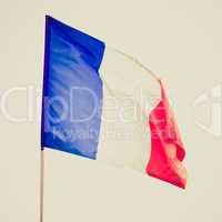 Retro look France flag