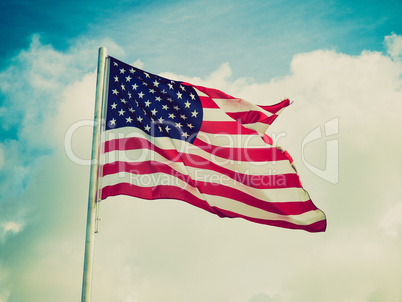 Retro look USA flag