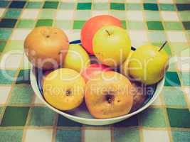 Retro look Fruits picture