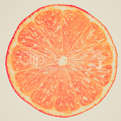 Retro look Orange slice