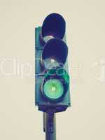 Retro look Traffic light semaphore