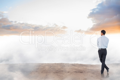 Composite image of smiling asian businessman Composite image of smiling asian businessman
