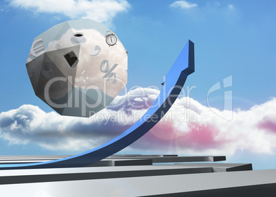 Composite image of cloud computing graphic on abstract screen