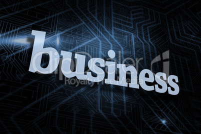 Business against futuristic black and blue background Business against futuristic black and blue background