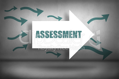 Assessment against arrows pointing