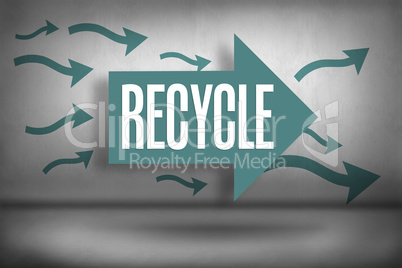 Recycle against arrows pointing